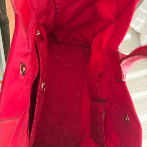 Tory Burch Red Nylon Tote Bag - Picture 3 of 6